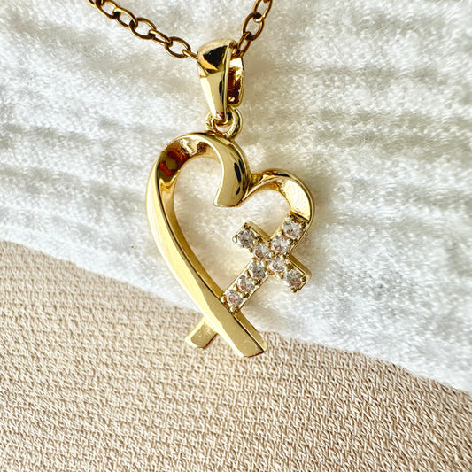 Cross in heart